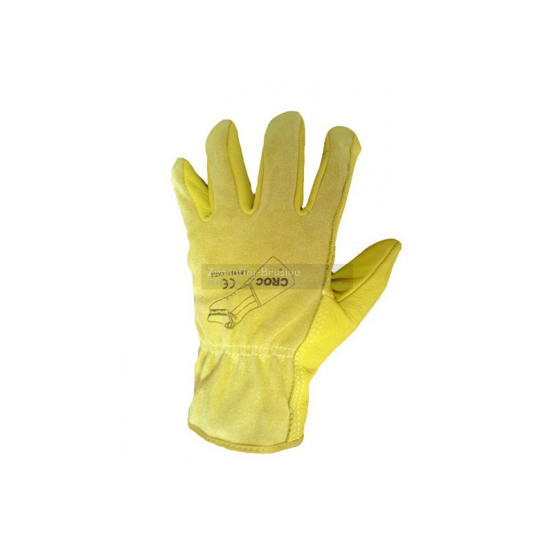 Rukavice CROC kožené 64 cm Weldas