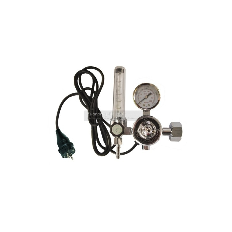 Redukčný ventil CO2 s elektrickým ohrevom 220V/150W