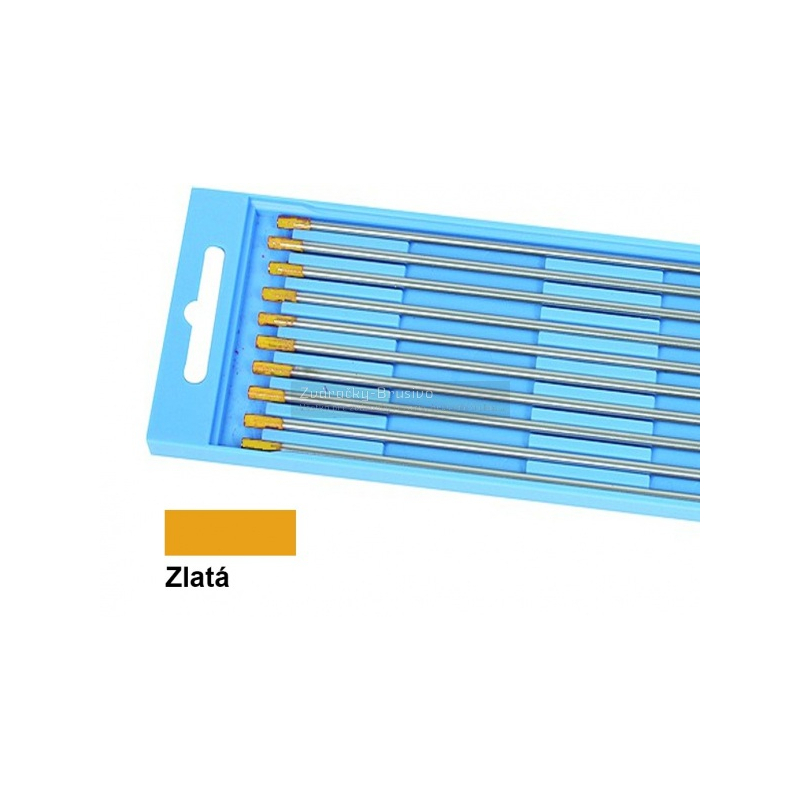 Wolfrámová elektróda WL 15 zlatá - dĺžka 175 mm