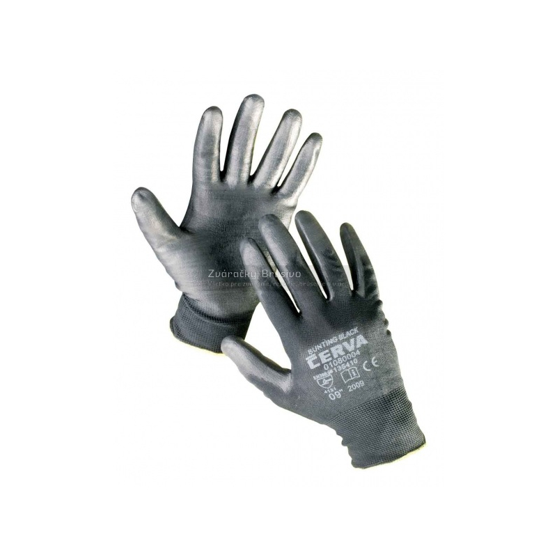 Rukavice BUNTING BLACK, pletené