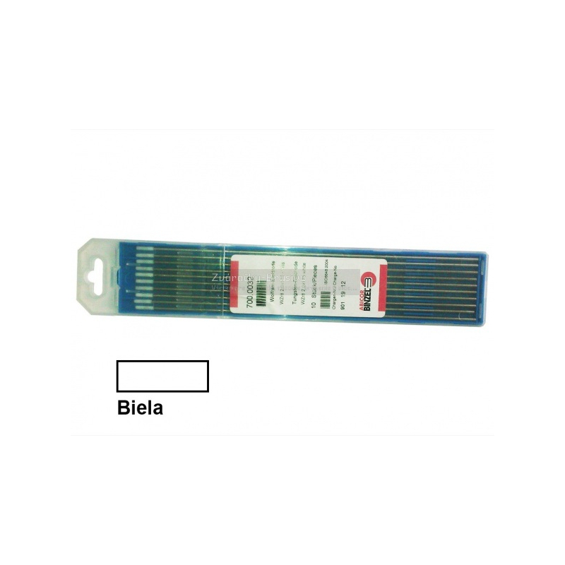 Wolframová elektróda WZr 08 biela - 175 mm