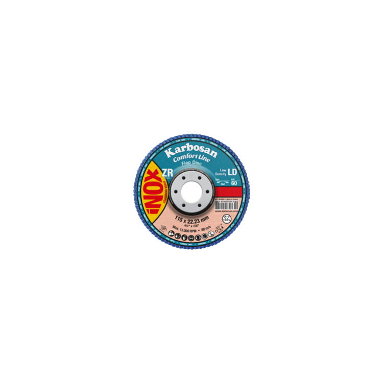 Lamelový brúsny kotúč kónický Comfort Line LD 125 x 22,23 mm