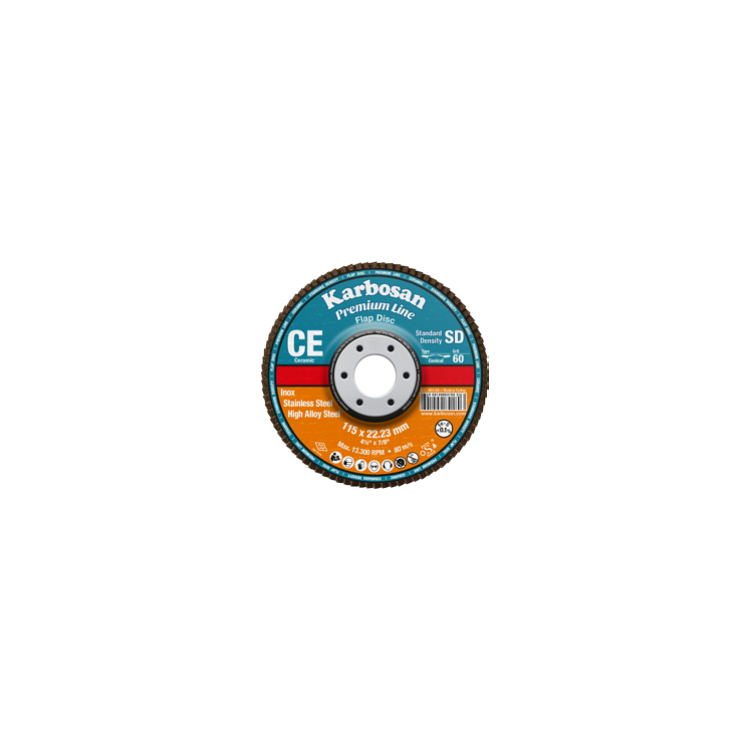 Lamelový brúsny kotúč kónický Premium Line SD 125 x 22,23 mm Keramické zrno