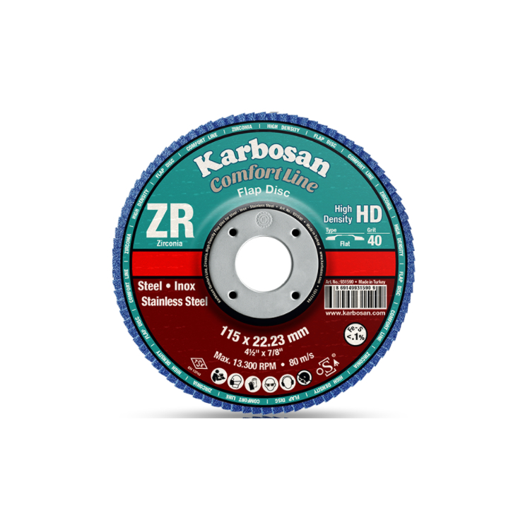 Lamelový brúsny kotúč kónický Premium Line HD 125 x 22,23 mm