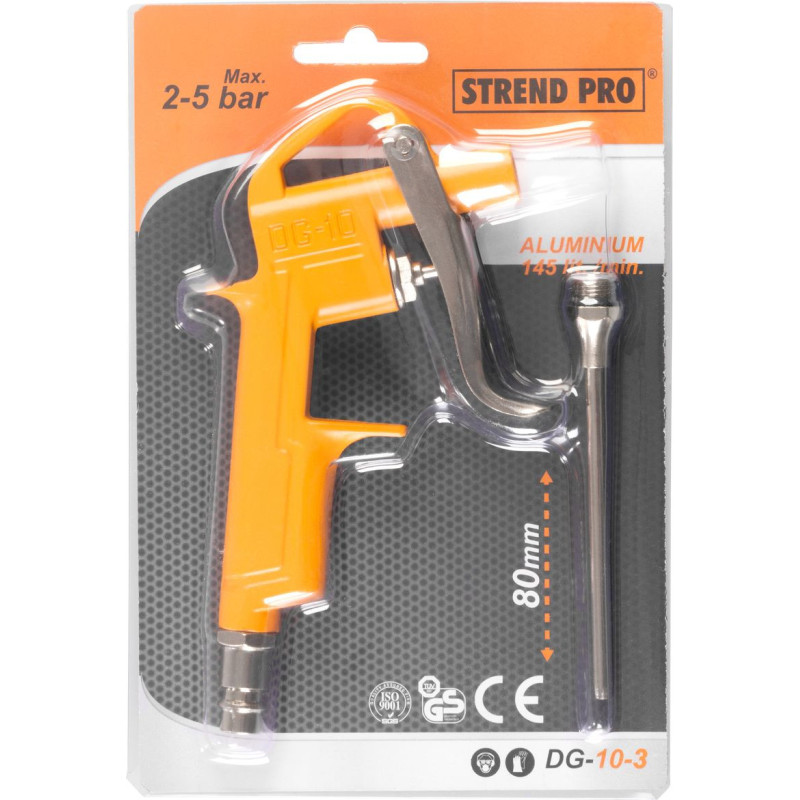 Pištoľ Airtool DG-10-3, na kompresor, ofukovacia, 94 mm